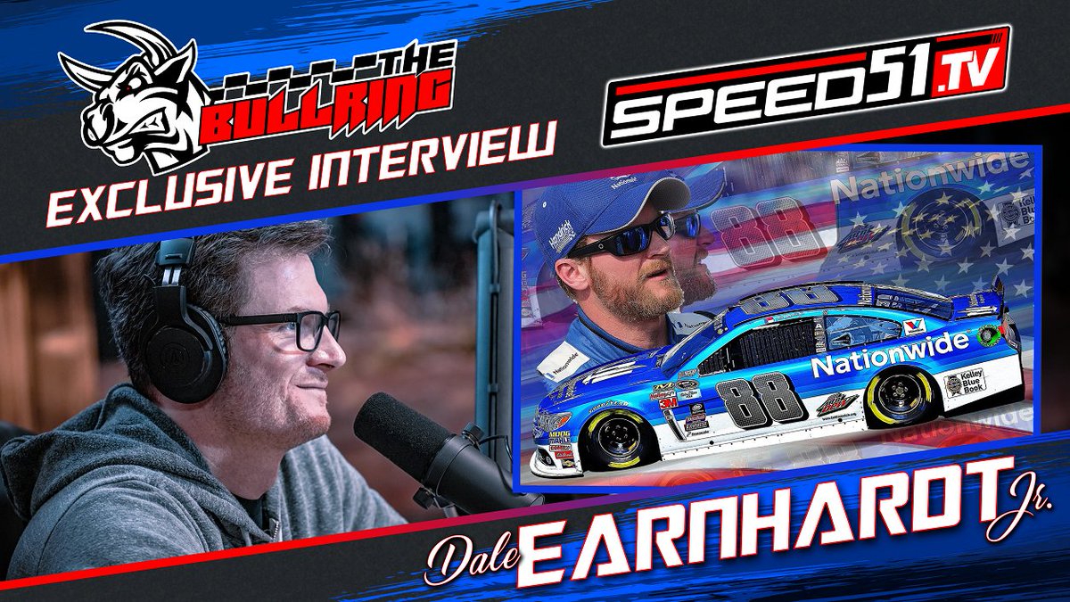 RacingAmerica's tweet photo. Are you ready #JuniorNation?

Tune in at 5 p.m. ET. @DaleJr joins #TheBullring for an exclusive interview about grassroots racing and more. 

🎸 Thoughts on Nashville @RaceFairgrounds 

@richbickle's legacy

@joshberry's career

Watch here: https://t.co/PNatIDVm2x

@JRMotorsports https://t.co/VjYjTwkTaO