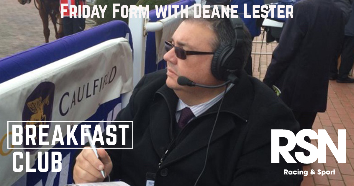 RSN927's tweet photo. The #FridayForm with @defier1 and @Quinny_1 as we take a look ahead to Bendigo and the Golden Slipper tomorrow! 

Get Deano's Quaddie numbers, Rama Roughie and the Formula Bet.

🎧https://t.co/8A2Sp7SGFu https://t.co/qKKHLHaJ3a