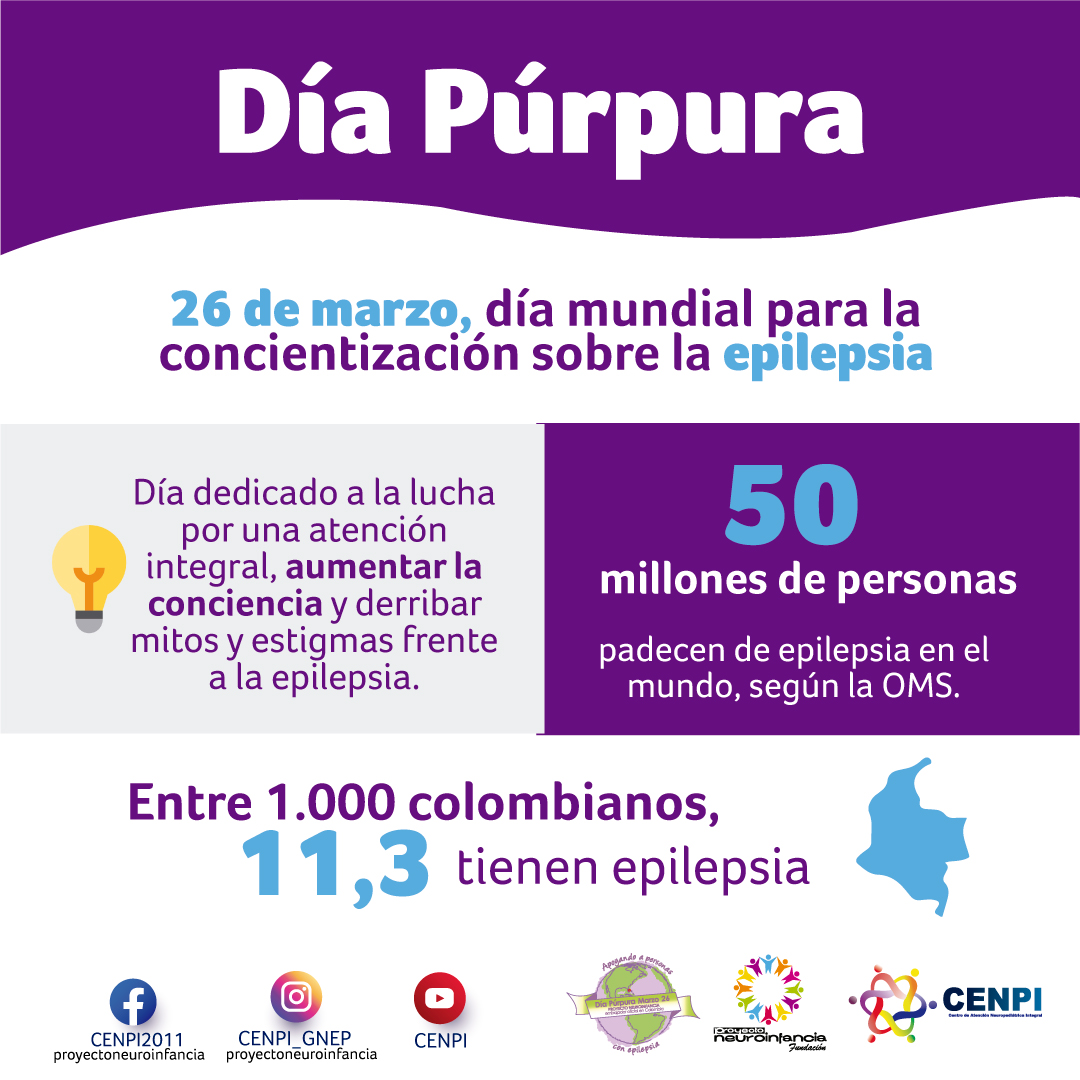 cenpioficial's tweet photo. Este viernes 26 de marzo vístete de púrpura y juntos conmemoremos el Día Internacional para la Concientización sobre la Epilepsia 💜 https://t.co/QQEJDphb8A