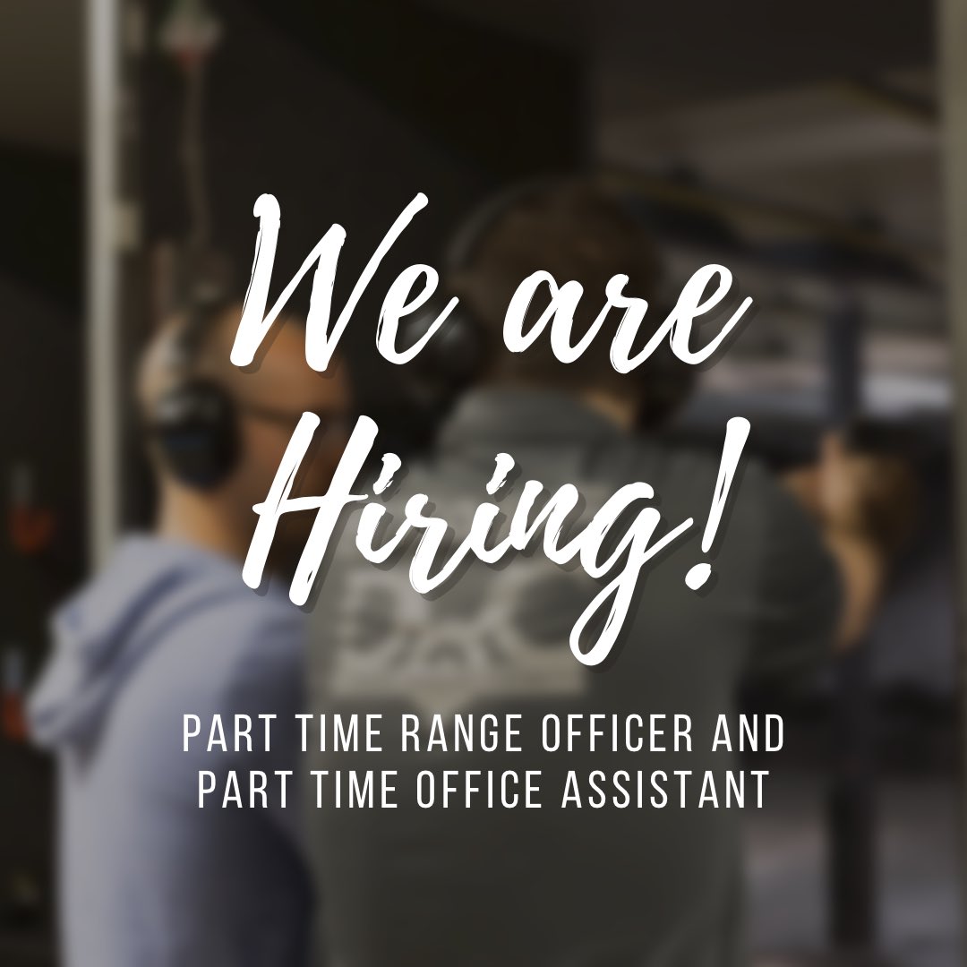 DVCGunRange's tweet image. We are hiring! 

Message us privately for more information. Job details are also posted on Indeed!