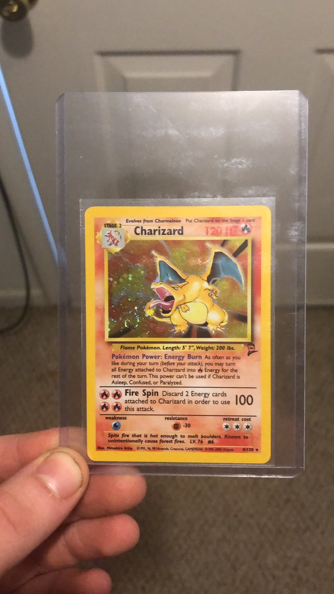 laced_loosely's tweet image. Finally arrived can’t wait to get this graded #Pokemon #Charizard #BaseSet2 #PokemonTCG #Rare #TCG
