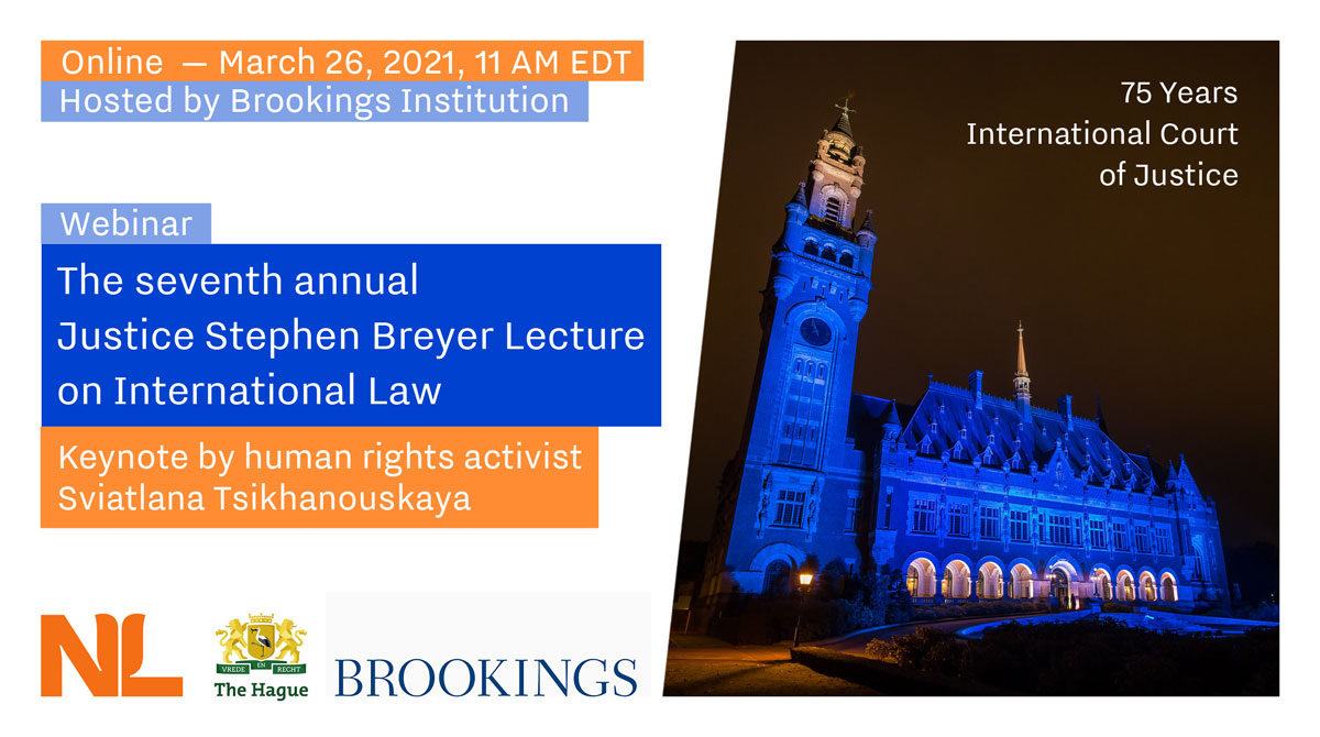 NLintheUSA's tweet photo. The development of #IntLaw is an integral part of the foreign policy of the Kingdom of the Netherlands and enshrined in the Dutch constitution. That’s why we’re a proud supporter of @BrookingsInst annual #BreyerLecture. Join us tomorrow: https://t.co/QUoECJSozz #Democracy https://t.co/mvjL9pzWWj