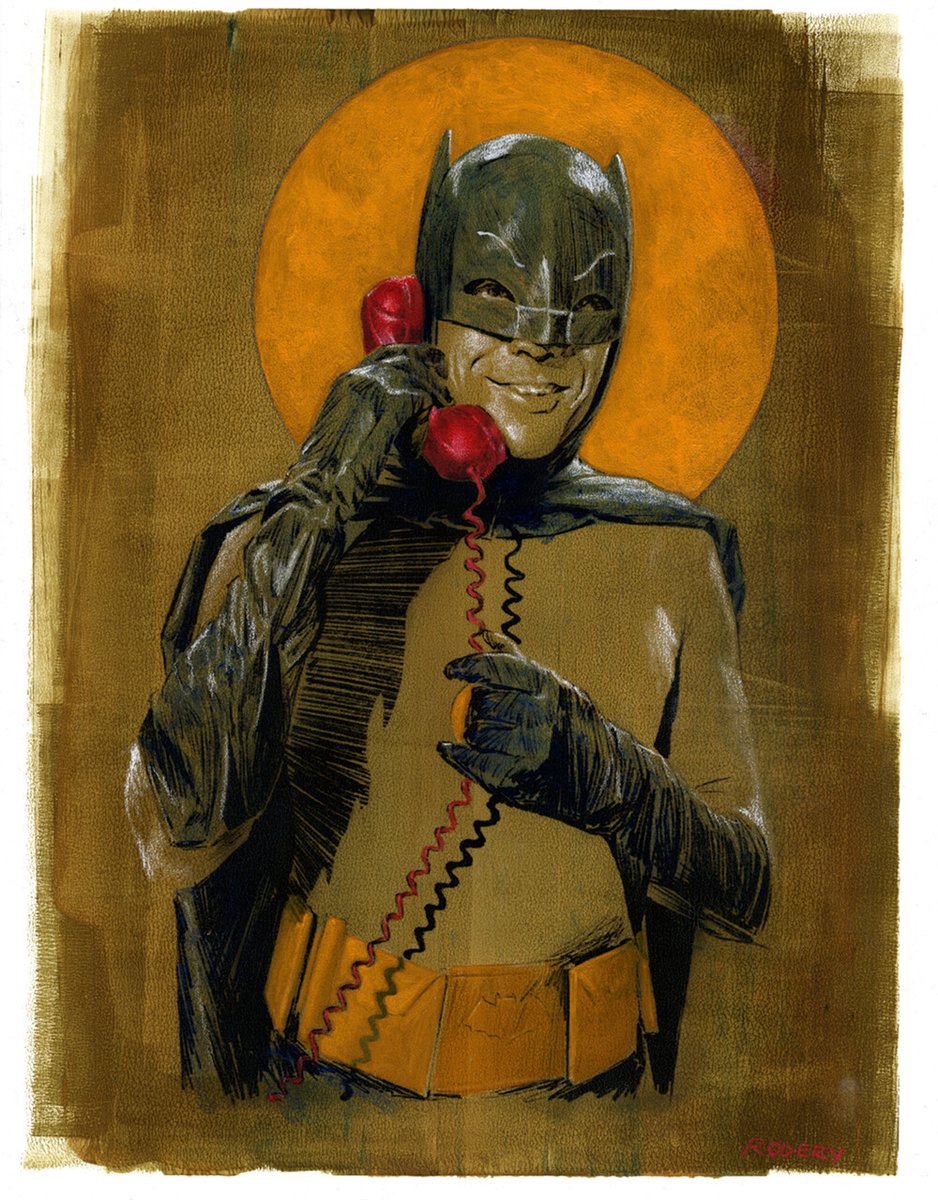 BatmanNotes's tweet photo. Adam West as Batman (by Clay Rodery) #Batman #comicart #comicbooks #comicbookart #AdamWest https://t.co/9UWI25WNWp