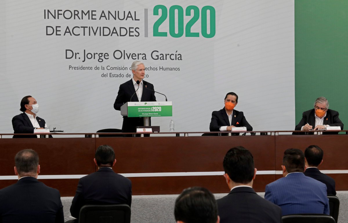 Nuestro mayor reconocimiento al Dr. <a href="/JorgeOlveraG/">Jorge Olvera García</a>, Presidente de la Comisión de Derechos Humanos del Estado de México <a href="/CODHEM/">Comisión de Derechos Humanos del Estado de México</a>, por los resultados presentados durante su Cuarto Informe de Actividades.