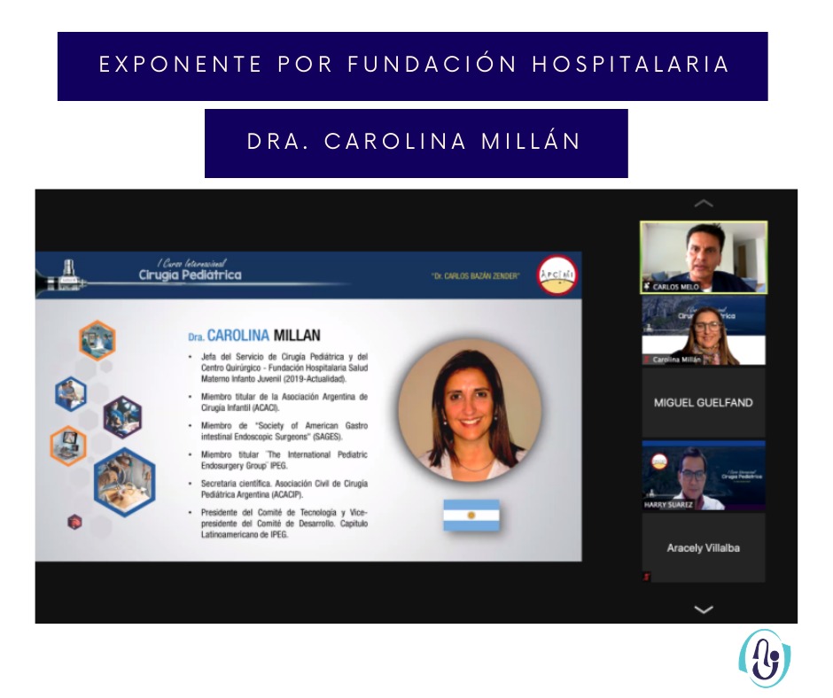FHospitalaria's tweet photo. Presentes en un destacado evento internacional. El 19/3 la Jefa del Servicio de Cirugía Pediátrica, Dra. Carolina Millán, fue conferencista en el I Curso Internacional de Cirugía Pediátrica organizado por la APCIMI. https://t.co/XikhibxAMt
#FH #cirugiainfantil #cirugiapediatrica https://t.co/m0QVXXEJhW