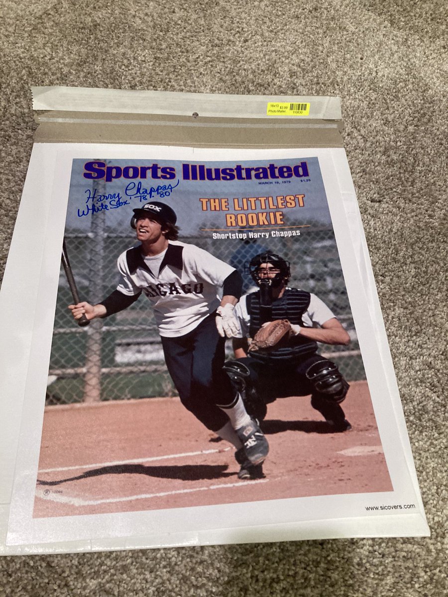 whitesoxsigs's tweet image. #ttmsuccess from former White Sox infielder Harry Chappas.  #sicover #romlb #mlb #whitesox