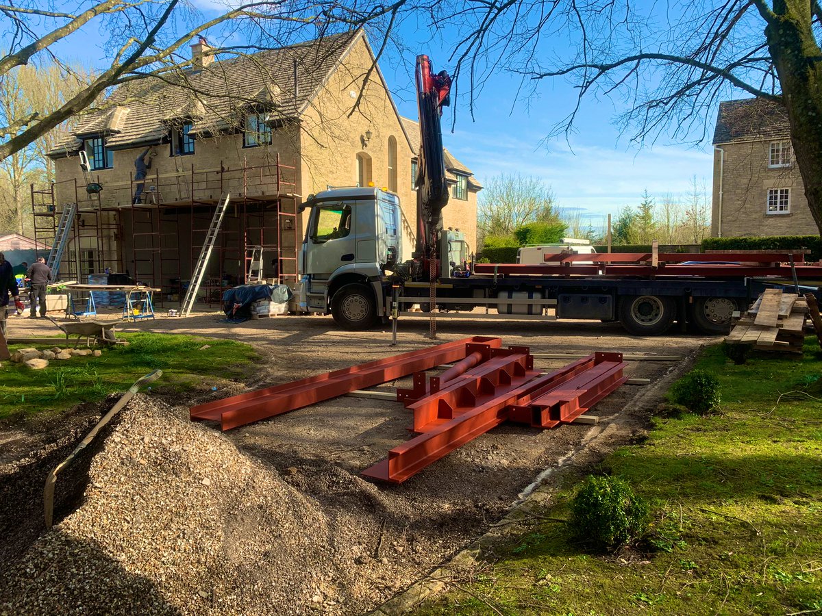 <a href="/WISESteelwork/">WISE Steelwork Ltd</a> busy day out in the Cotswolds today.   
Extension to florists shop, and steel into house near the beginning of the Thames, home by 3 😜👍🏻 
#steelfabrication 
#wiseateam 
#wetravel