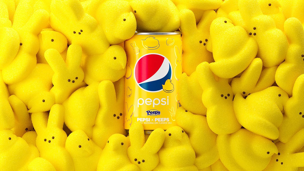 kendarue's tweet photo. This year at Easter my family is trying every single flavor of peep to determine which one is the yummiest. It would be so fun to have this Pepsi to try too! #HangingWithMyPEEPS #PepsiSweepstakes @pepsi https://t.co/W5FIU9oKft