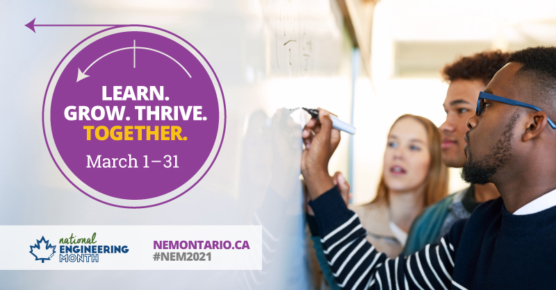 NEMOntario's tweet photo. How do we redefine the role that #engineers play in our society &amp; their relationships to other disciplines? Attend this #engineering, technology &amp; society #NEM2021 event led by the @CFES_FCEG on Mar 26, @ 6:00 PM EST. Save your spot: https://t.co/AbvKrF52kV https://t.co/zMBrABlJ2j
