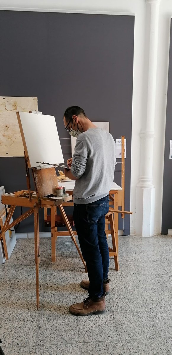 ladestilleria's tweet photo. 🎨 De l'exposició ALBERTO ROMERO GIL «En proceso» en va sorgir una iniciativa de l'artista (@aromerogil) en la que iniciava un quadre per a que, a posteriori, hi intervinguessin diferents mans. Aquest n'ha sigut el procés.

👉Més imatges aquí https://t.co/CxGyUaPACD

#Mataró #art https://t.co/o1to8ARTgC