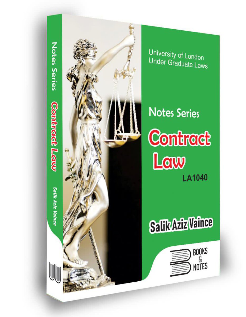 BooksandNotesPK's tweet photo. Contract Law (Notes series) 1st Edition for UOL LLB External Year 1 is now available at @booksandnotespk 
Only available for home delivery: Call/whatsapp at: +923227575311

Author: Salik Aziz Vaince 
Price: 2000/- 

For details:
#LawWithSalik #UOL #Year 1 #LLB #Law #UOLLLB https://t.co/OUCw4X2NSf