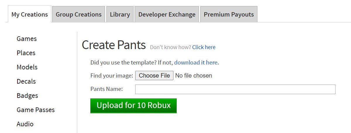 Bloxy News On Twitter Instead Of Needing A Premium Subscription To Upload 2d Clothing To Roblox There Is Now A Fee 2d Shirts Pants Cost R 10 Per Item To Upload T Shirts Can - how to undo spending robux on a game pass