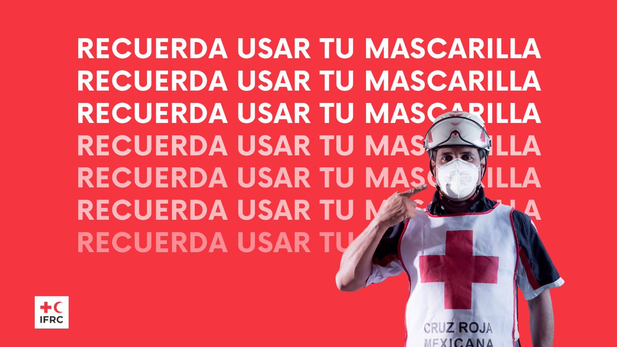 IFRC_es's tweet photo. Recuerda mantenerte a ti y los demás seguros siguiendo las precauciones necesarias:

😷Usar una mascarilla
↔️ Cuidar tu distancia
💦 Lavado de manos por 20 segundos

Seguimos juntos en esto ❤

#COVID19 📸: @CruzRoja_MX https://t.co/8lgBcR5Y5K