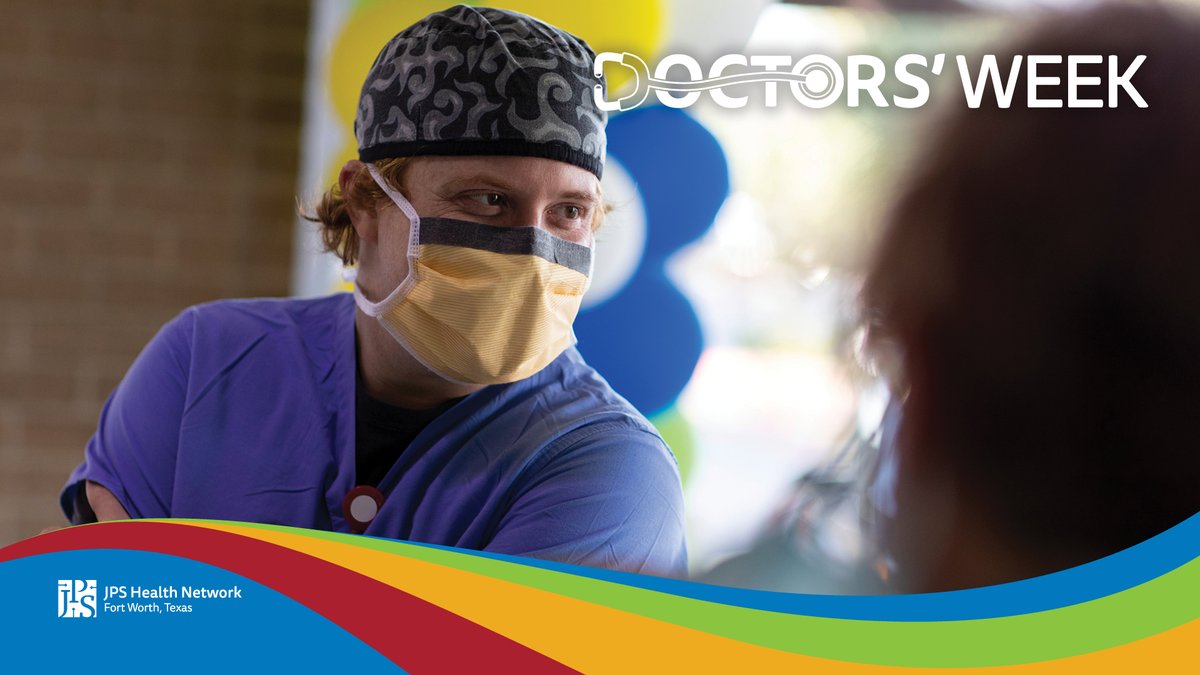 JPS_Health's tweet photo. During Doctors’ Week we express our heartfelt gratitude and appreciation for the hundreds of JPS physicians who consistently demonstrate exemplary care and compassion for their patients. Thank you doctors! #JPSdocs #JPSpride 
#TeamAcclaim https://t.co/7nGOGgV4KD