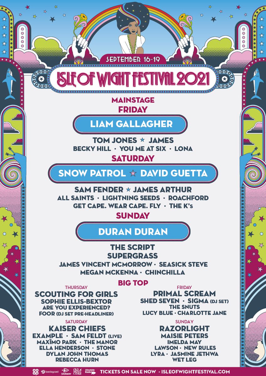 Isle Of Wight Festival 2021 Lineup Tickets Dates Spacelab