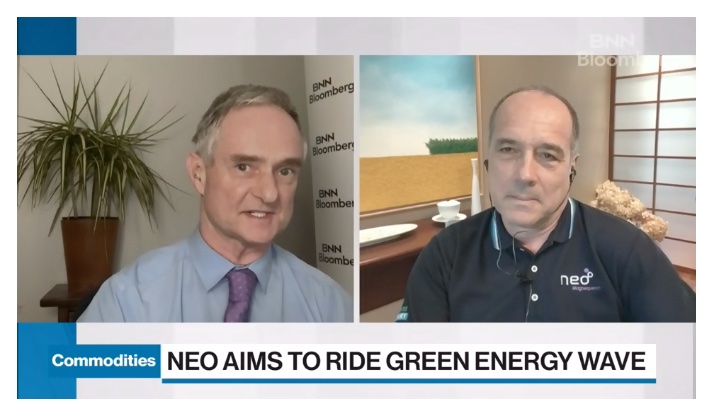 NEW VIDEO:  BNN/Bloomberg interview of Constantine Karayannopoulos, CEO of Neo Performance Materials - tinyurl.com/2bnhwj9u 

$NEO
#NeoMaterials
#Karayannopoulos
#rareearth
#EVs