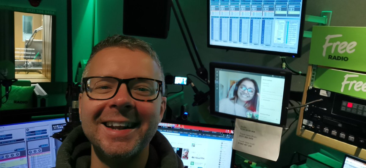 Oh. We thought it was tomorrow but turns out TODAY is the year anniversary of @Shrenners going remote and producing <a href="/hitsatbreakfast/">Hits At Breakfast</a> from all the way at home in Milton Keynes... Look how fun we are finding the novelty of it all that'd surely only last a few weeks... 😔
