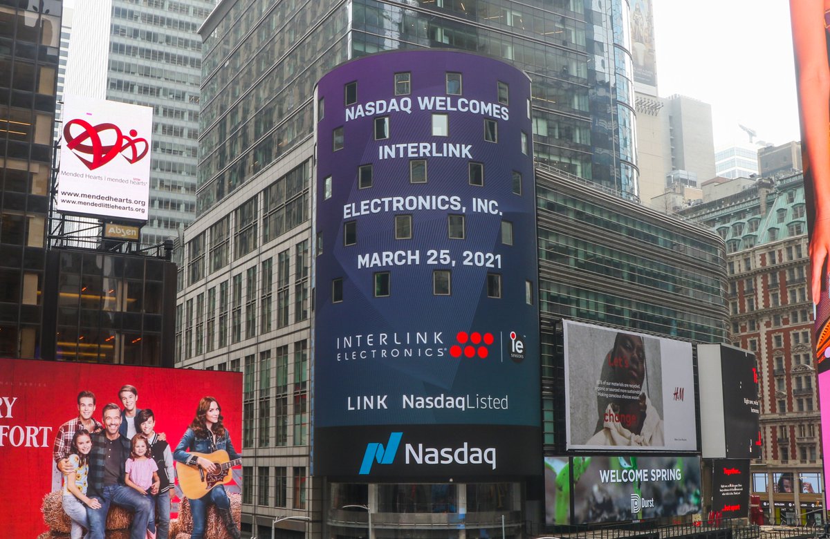 Interlink's tweet image. Nasdaq Listed, closing price 15.75 +2.58 (+19.59%) March 25th 2021

#NASDAQ #NasdaqListed #FSR #sensors #sensortechnology