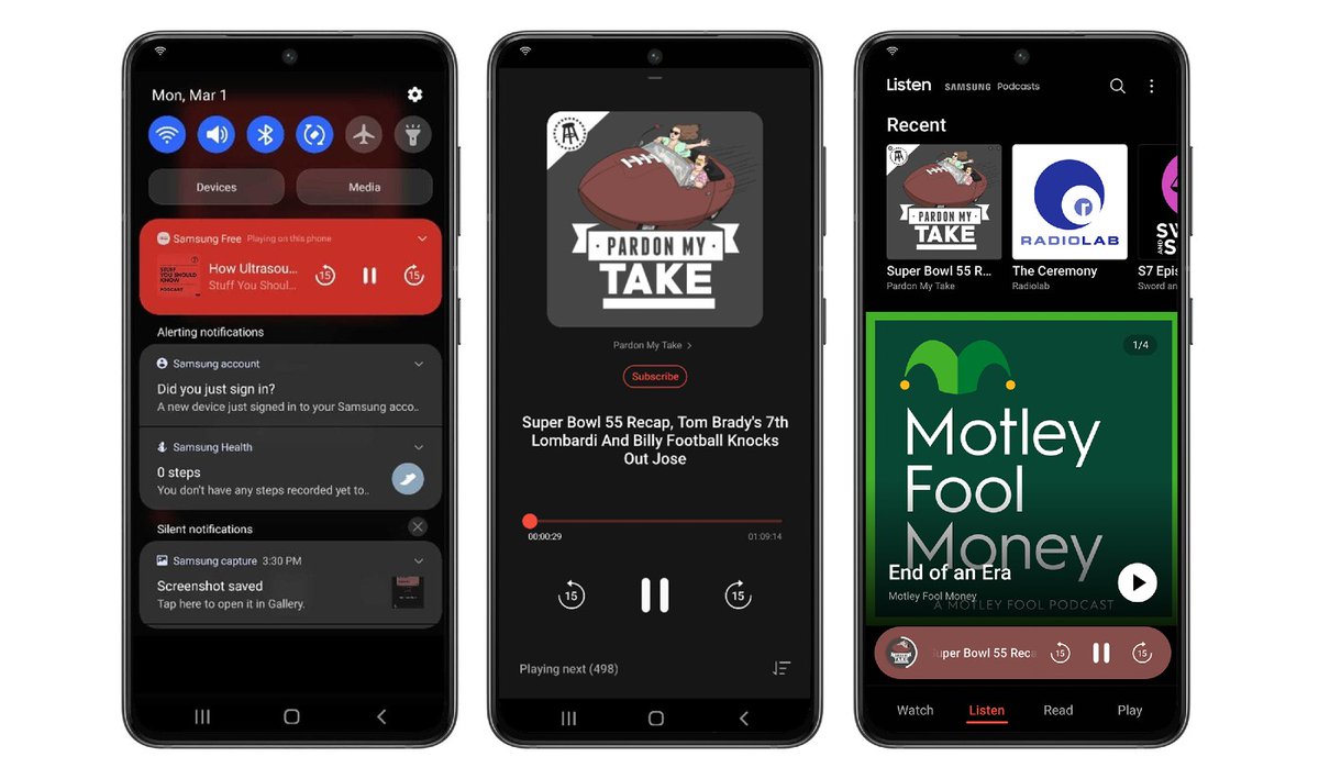 AndroidPolice's tweet image. Samsung added a podcast player to its phones, in case you needed another one androidpolice.com/2021/03/25/sam…