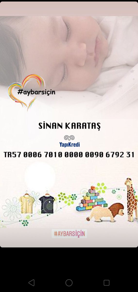 AYBARS’ın Babasına ait IBAN numarası.