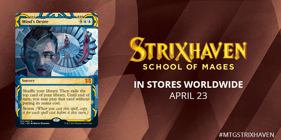 MTG_Arena's tweet photo. To answer the question that just came to mind: Yep. Legal in Historic.

#MTGStrixhaven comes to #MTGArena on April 15, in stores worldwide on April 23! https://t.co/iq5GoTG69Z