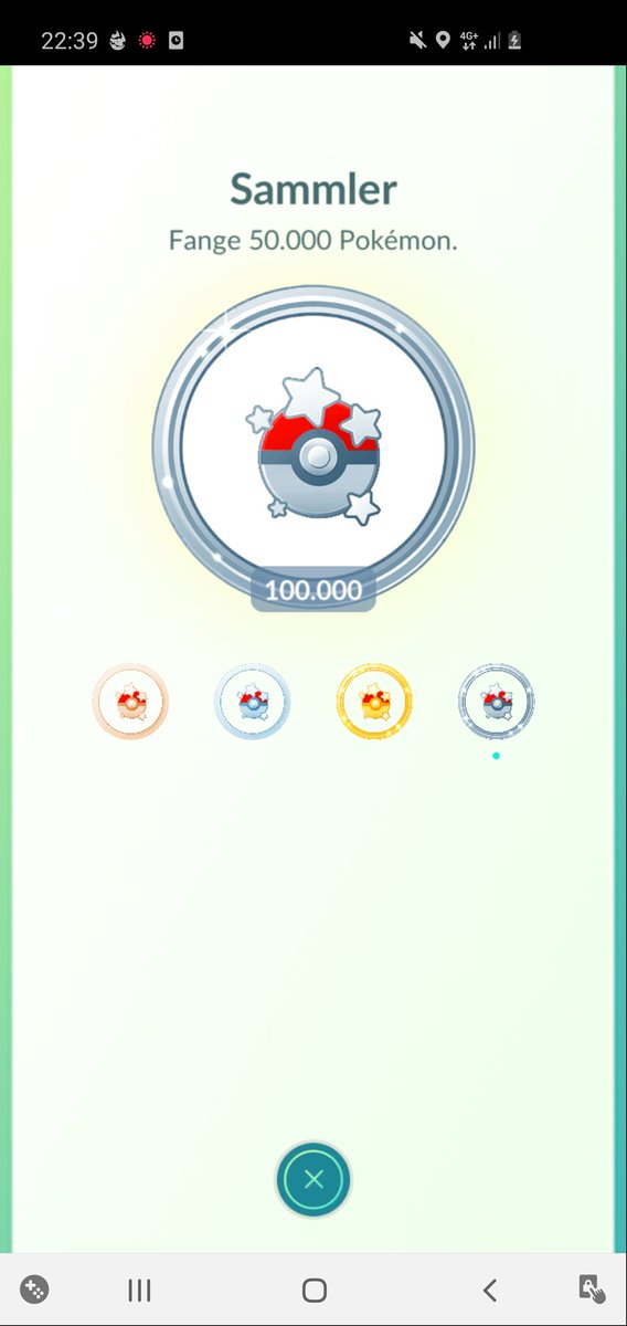 Brun0P7lz's tweet photo. Ein weiterer Meilenstein für mich 😍 100k Fänge #PokemonGo #Roadtolvl50 https://t.co/XVLJcMiOce