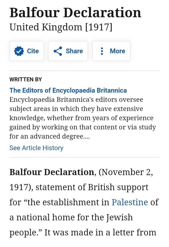 "The declaration specifically stipulated that “nothing shall be done which may prejudice the civil and religious rights of existing non-Jewish communities in Palestine." https://www.britannica.com/event/Balfour-Declaration