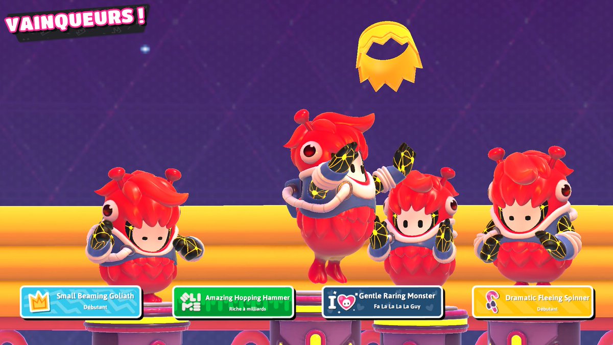 SirMollasson's tweet photo. La squad du futur qui top 1 sur @FallGuysGame 4041 !! @ManaOnTheWay @maloutou et Perceval. Les boss ! https://t.co/kqsQgphNiM