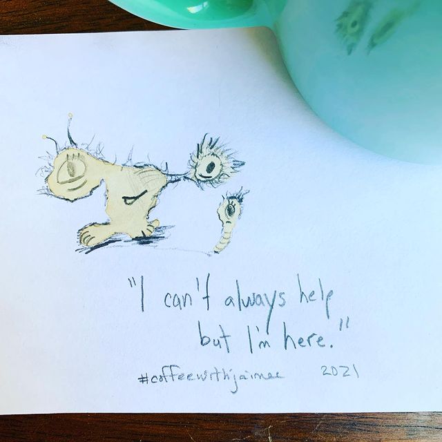 jaimeejaimee's tweet photo. 24 + 25 of 31.
☕️✏️🥰
...
#coffeewithjaimee #doodleaday #tinychallenges #coffeeart #coffeestaindoodle https://t.co/LR4rO9Yjqh