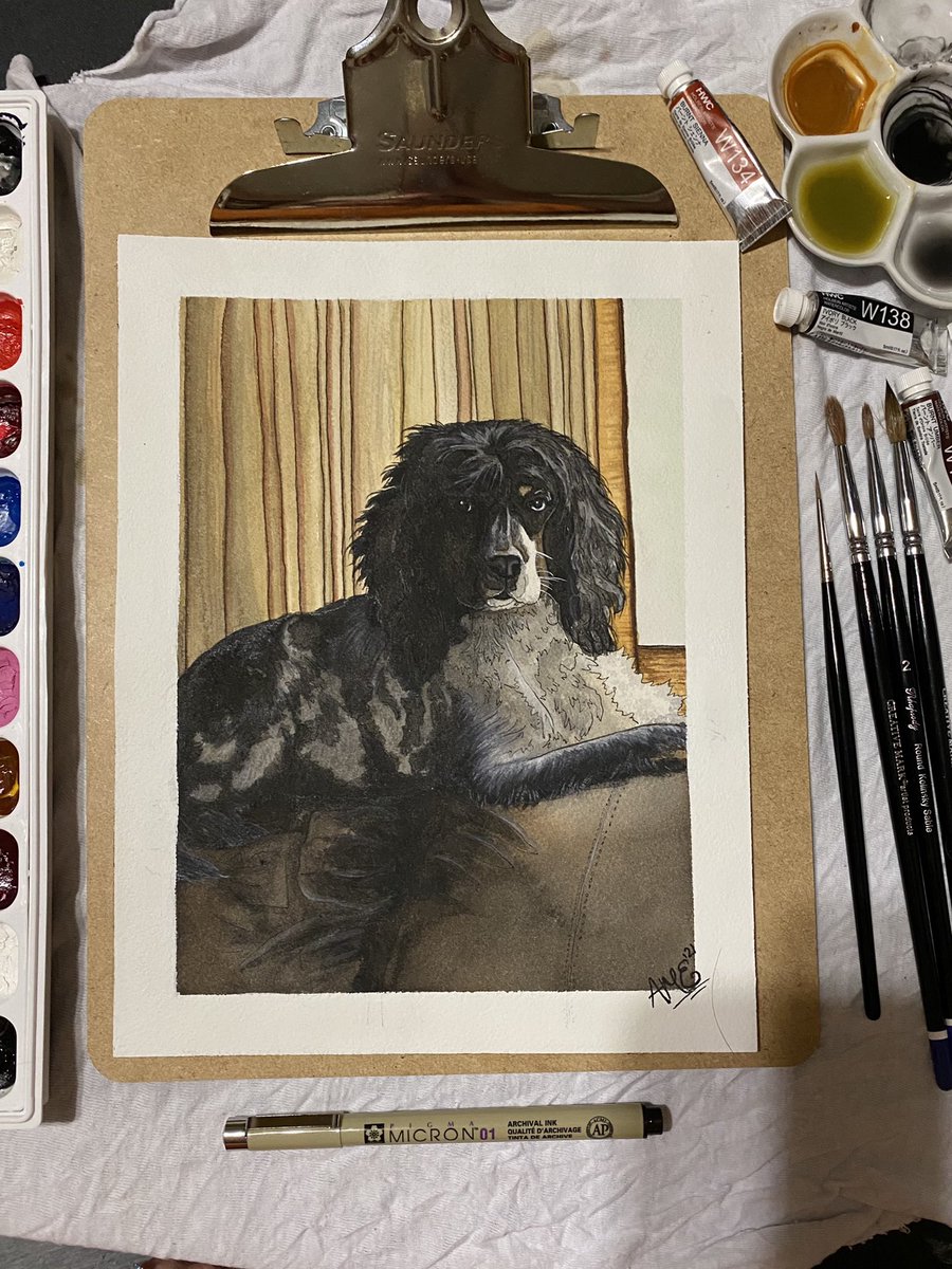 a_m_e_arts's tweet photo. A couple recent dog portrait commissions ❤️🐾 https://t.co/gduWHxAoiN