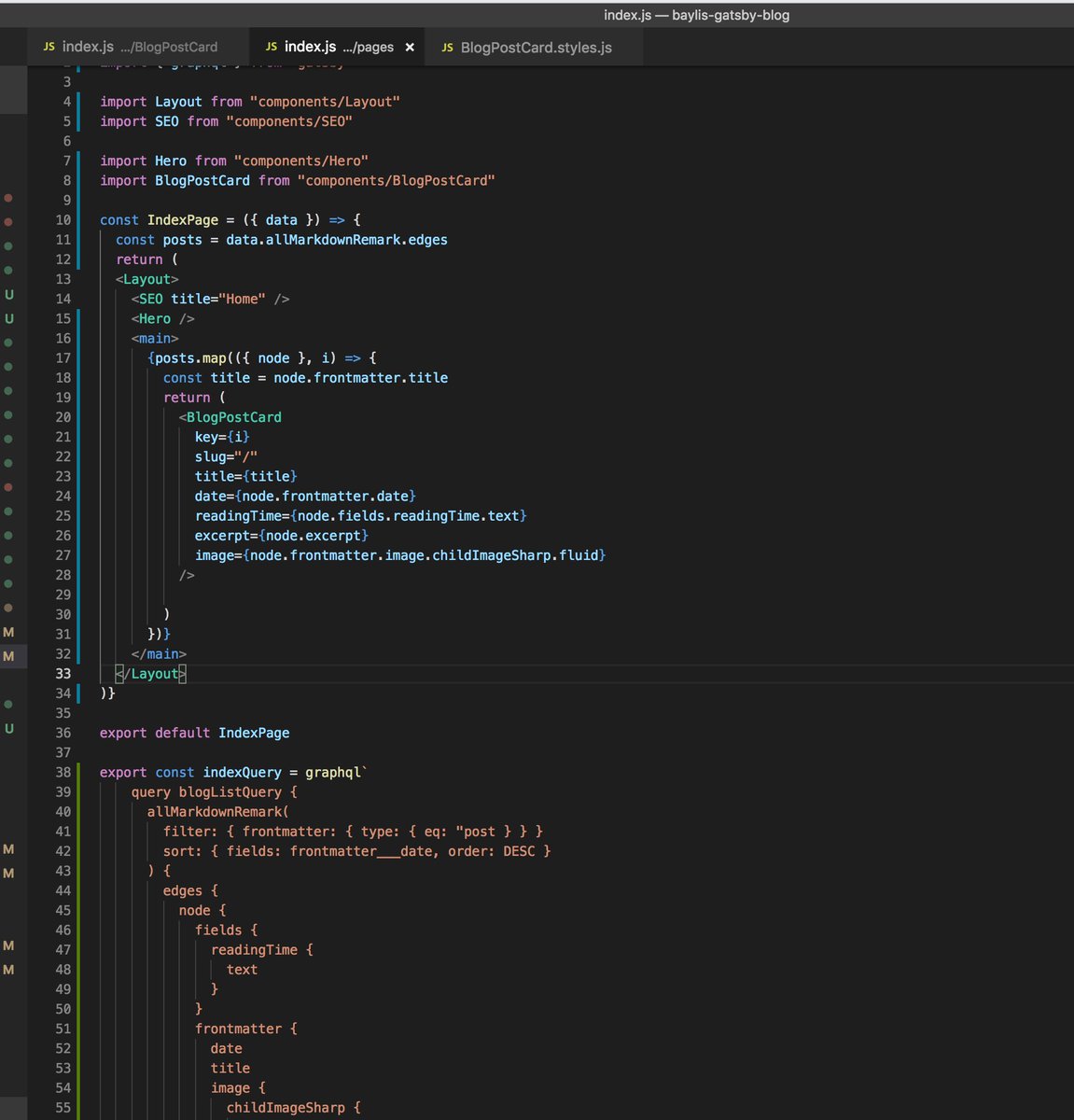 TheBaylisCode's tweet photo. Day 32 of ... 20XX
Hoping all is well...I am working on the blog component this evening
#codingphase #365codingphasechallenge #thecodingway #100daysofcode #javascript #React #50Projects50Days #GATSBY https://t.co/TtKyehupLr