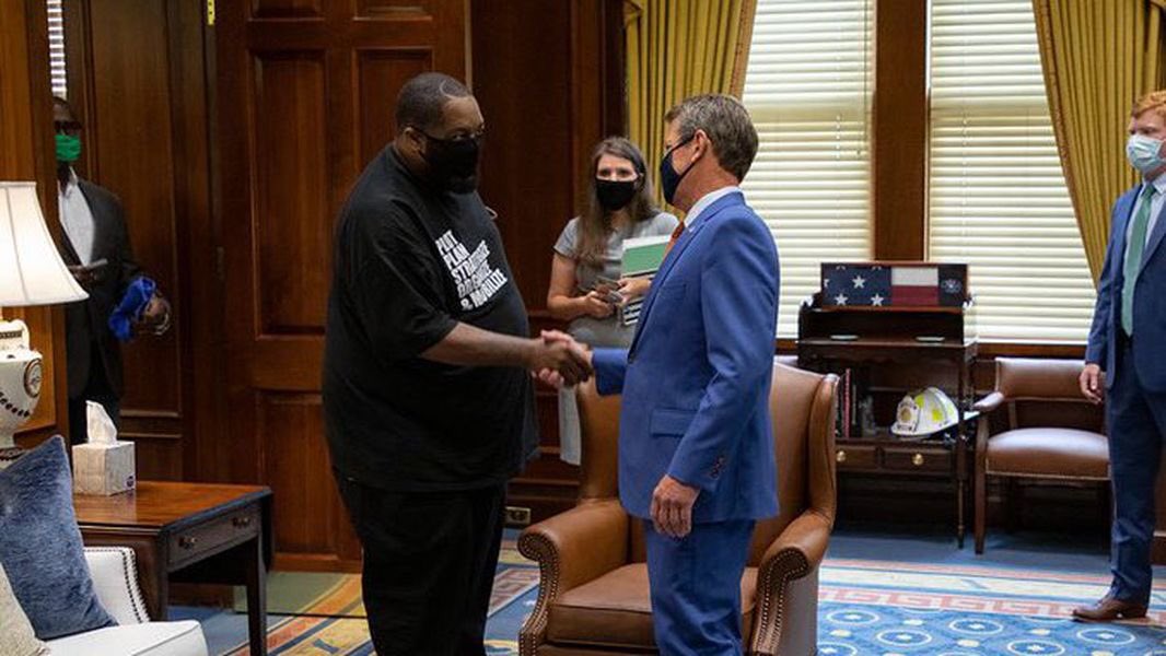 .@KillerMike on Georgia Gov. Brian Kemp: 'As a Southern man, I connected pretty much instantly with him. Politics and policy don’t matter to me as much as human decency and principles, and he seemed to be a principled human being when I talked to him.”