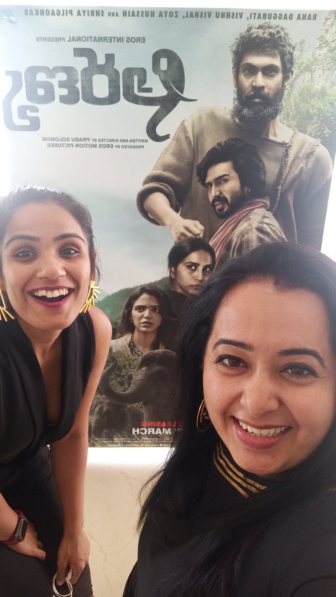 aminwanderland's tweet photo. Kadaan is the story of forest man trying to save self-grown forest and elephant habitat- starring @RanaDaggubati @ShriyaP @TheVishnuVishal #fridaymorning #fridaylaunch @NamrataSadhvani 
Releasing in Telugu, Tamil (Araanya) and Hindi..! (Hindi later though) https://t.co/kMy5F80fBr