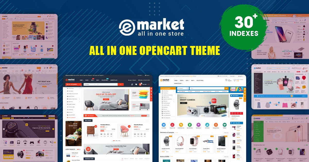 smartaddons's tweet photo. 💥eMarket - All In One eCommerce Solution MarketPlace OpenCart Theme with 30+ Homepages & Specific Mobile Layouts
☑️Detail: https://t.co/vlu5UNrHkD
☑️Demo: https://t.co/WrmXFZIDCm
#opencart #opencart3 #marketplace #theme #mobilelayouts #multipurpose https://t.co/b51FTd6dUu