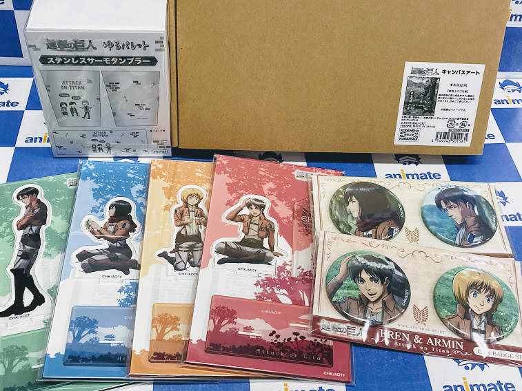 アニメイト長崎 11時 19時にて営業中です グッズ新商品入荷情報 進撃の巨人 僕のヒーローアカデミア 銀魂 呪術廻戦 呪術廻戦の商品はご予約分のみとなります 上記タイトル商品が本日入荷したポン こちら各コーナーにて展開中