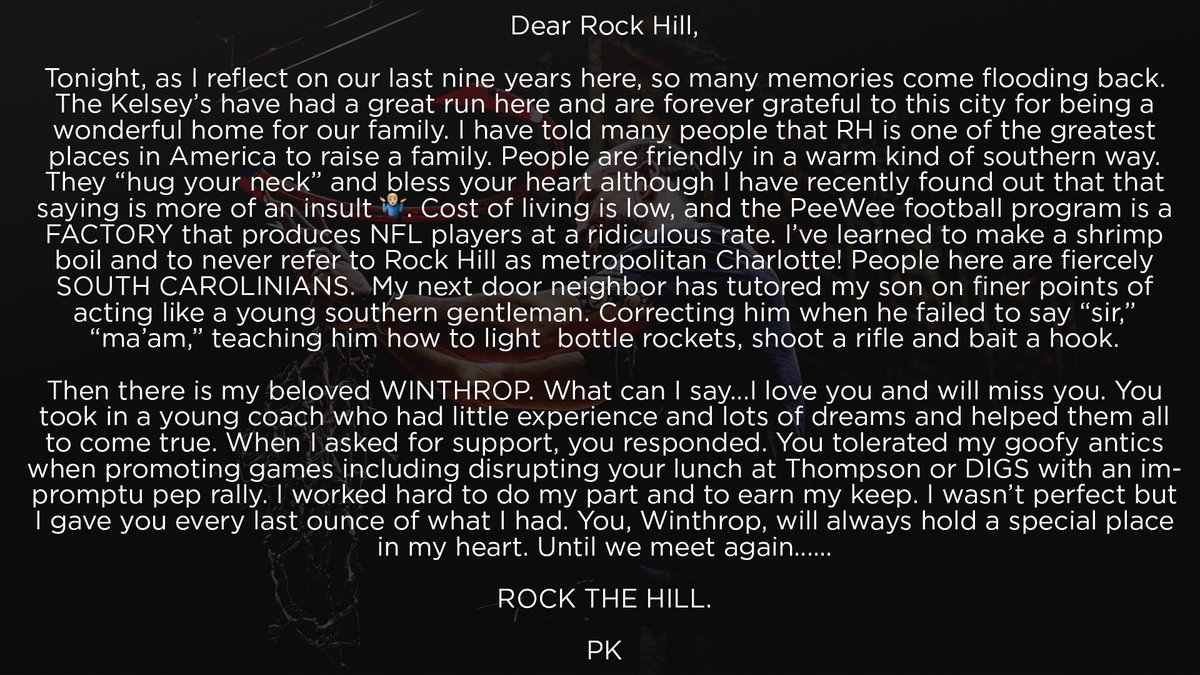patkelsey's tweet photo. Dear Rock Hill https://t.co/gWG17md4bM