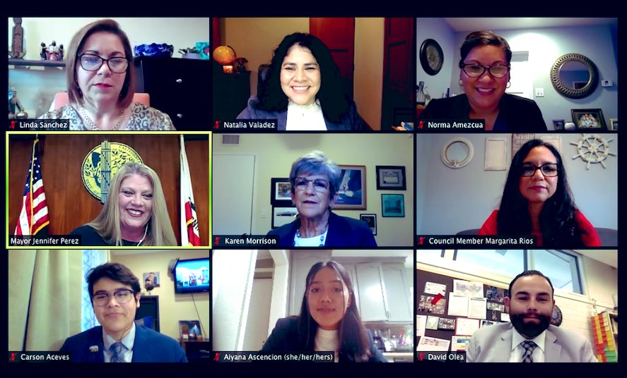 ClubGovernment's tweet photo. A BIG thank you to Rep. Linda Sanchez, Norwalk Mayor Perez, Councilmember Rios, NLMUSD Board President Morrison and NLMUSD Board VP Amezcua for joining us tonight for our Women in Politics Panel! We appreciate all your words of wisdom! Thank you for inspiring our students! https://t.co/locOtRjXSQ