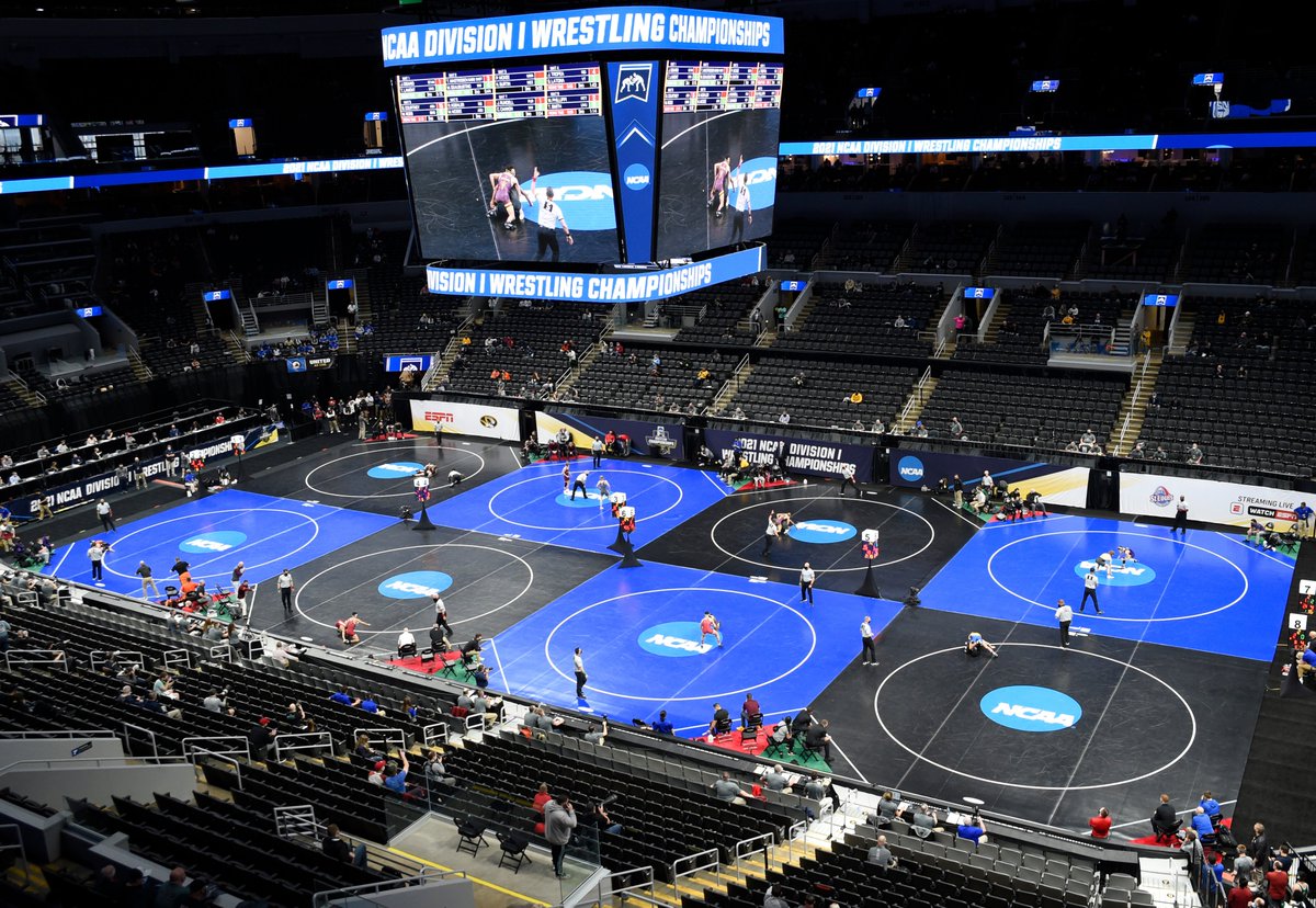 NCAAWrestling's tweet photo. THANK YOU FANS! The 2021 #NCAAWrestling Championships reached nearly six million fans over the course of the three days last week. https://t.co/TidAxrlh3w