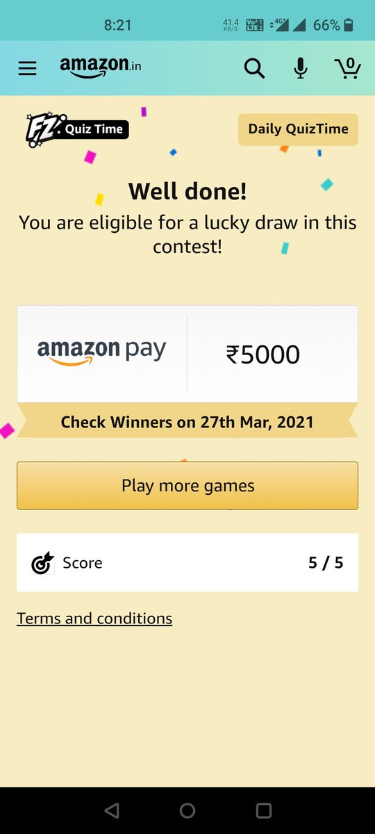 polawalaparimal's tweet image. #AmazonQuiz #AmazonQuizAnswer #QuizTime #QuizTimeMorningWithAmazon