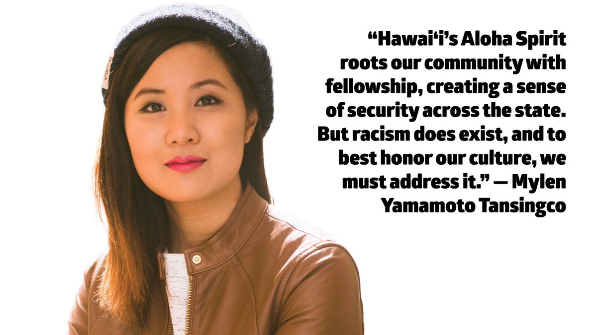 YPDAhawaii's tweet photo. “Hawai‘i’s Aloha Spirit roots our community with fellowship. But racism does exist. To best honor our culture, we must address it.” — Mylen Yamamoto Tansingco
Join us at the Capitol this Sat., March 27, 10 am, as we peacefully rally and march to #StopAsianHate.
#808againsthate https://t.co/PmMrwi0DUn