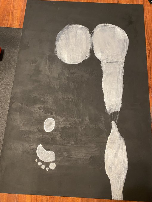 Hahaha my butt made a painting https://t.co/nPjhA6j9nw