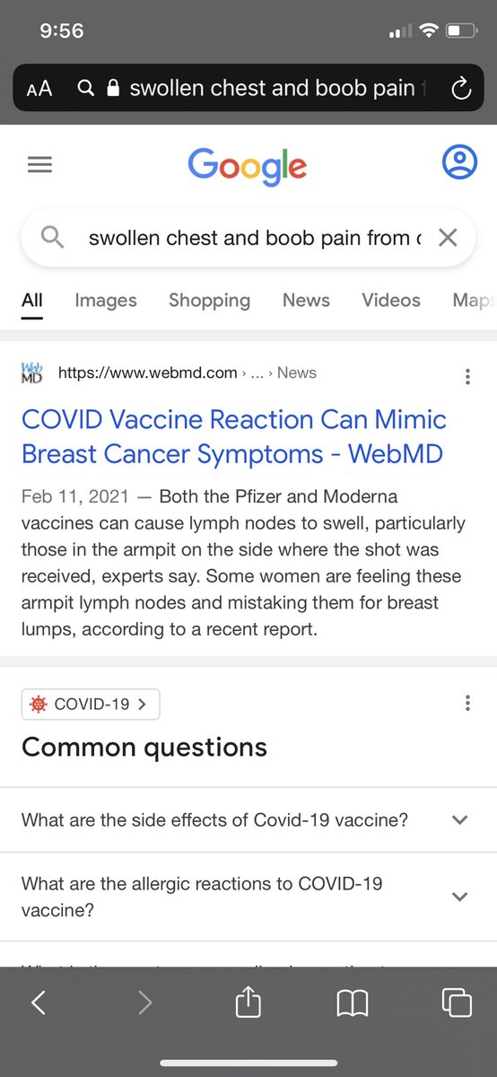 lmschultz30's tweet photo. Okay definitely would’ve been nice if they told me a side effect could be swollen boobs. Should’ve looked this up before convincing myself I have breast cancer 🙄 https://t.co/Uf01MHMxl8