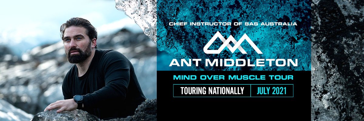 ON SALE NOW | Ant Middleton: Mind Over Muscle Tour 

Best known as the Chief Instructor on Channel 7’s hit series SAS Australia, Ant has become a much-loved master of survival and endurance on and off the screen. 

Get your tickets for this July! bit.ly/2NIIOSH