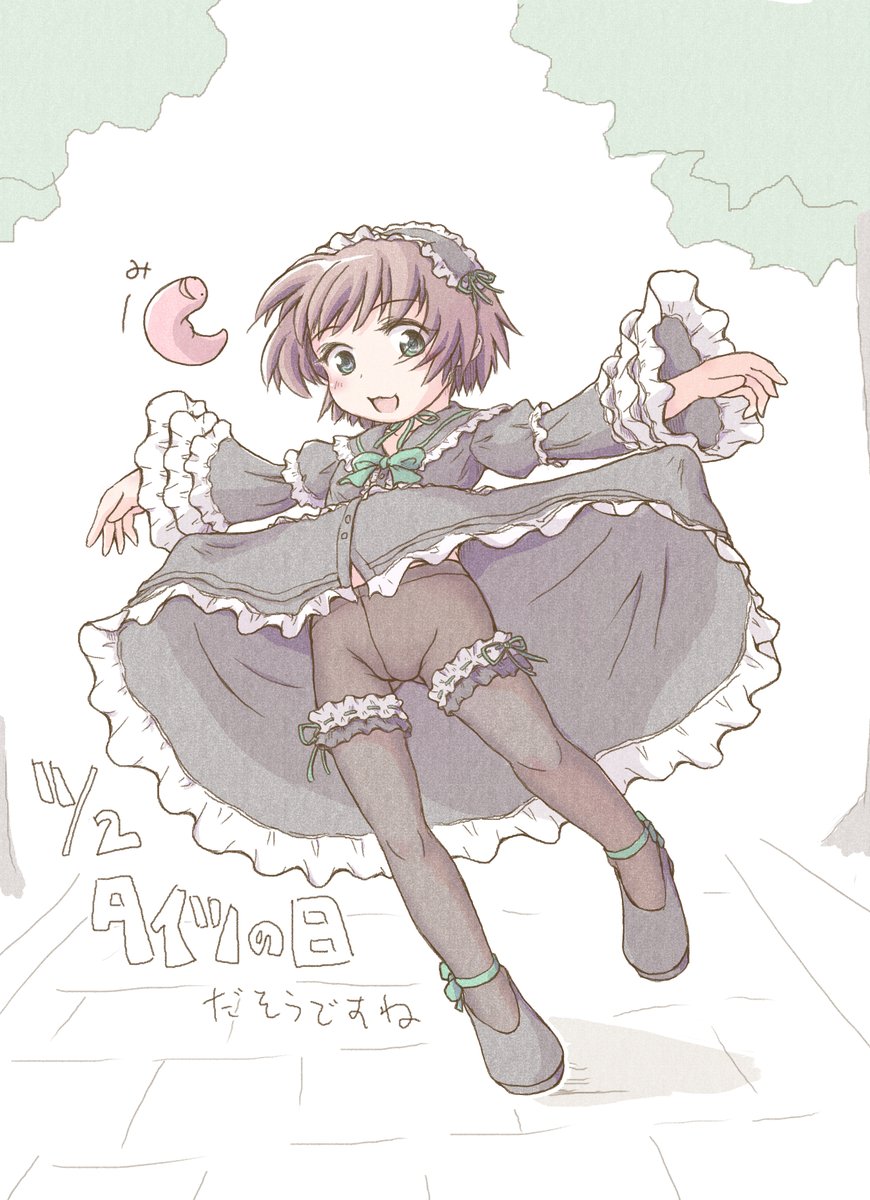 #見た人も無言で茶髪美少女貼れ 
(茶髪は、うちのこの「みみ子」ばっかり描いてます…) 