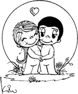Every time I come across one of those "Love is..." illustrations all I can think is "here comes ol' Kewpie Lupin again" 