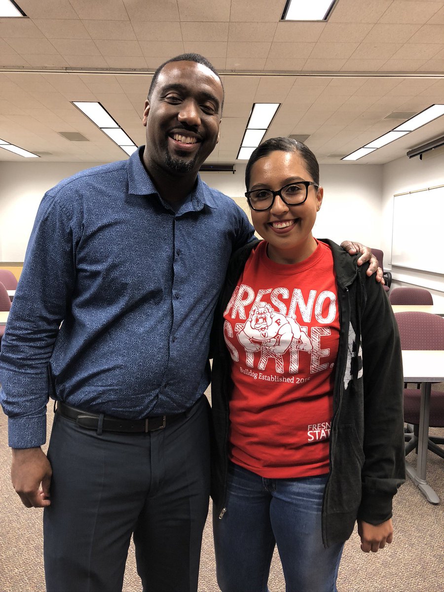 Today’s talk with my former counselor was so needed. He never fails to make my checks hurt full of laughter😄 The <a href="/fs_learning/">Fs learning studio</a> is fortunate to have an amazing educator like Jamaal. He is true leadership. #FresnoState #counseling #education #LeadershipThoughts