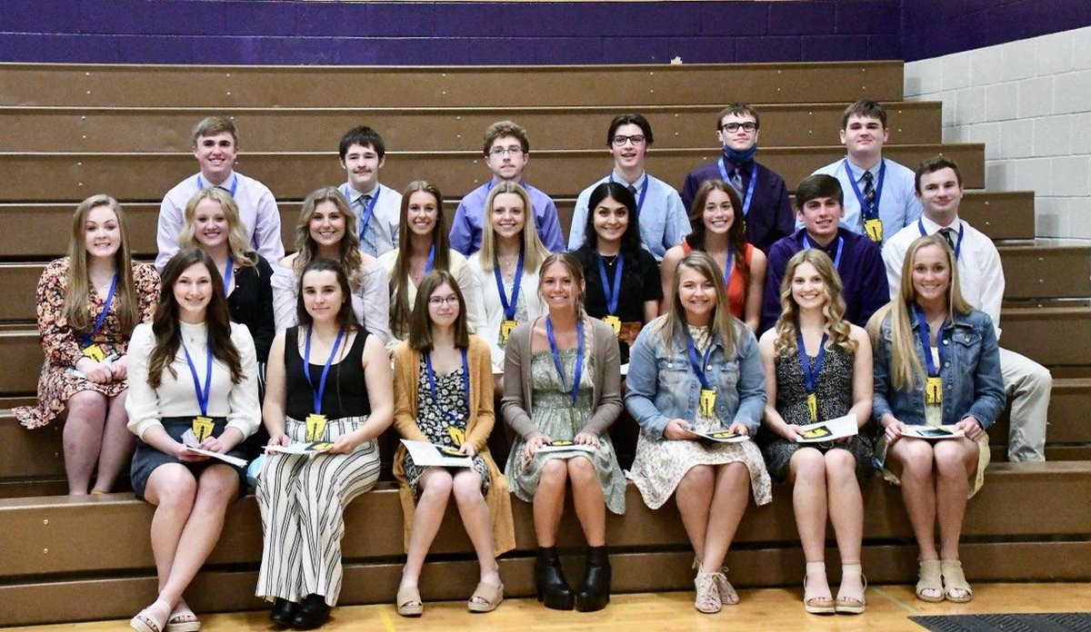 Congratulations to all the new inductees to NHS at Alburnett high school tonight!