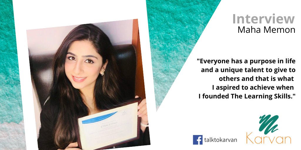 wearekarvan's tweet photo. Maha Memon is a Remedial Therapist. Founder and CEO The Learning Skills (an institution for differently-abled children), social activist, and lifestyle blogger. She talks to Karvan in this exclusive interview. https://t.co/gWZXETBpVX
#PakistaniPride #Karvan #Education https://t.co/ai91WvjrYd