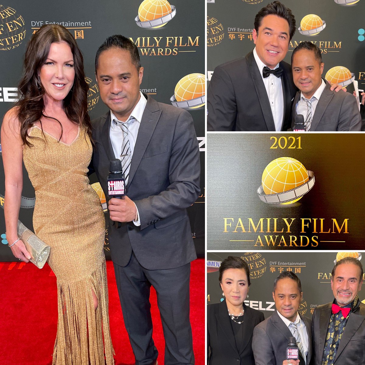 TyroneTann's tweet photo. Had a #BlessedFunTime Last Night, finally being able 2See some Dear Ol’ Friends &amp;/Or MeetUp w/ some NewOnes, covering the 24th #FamilyFilmAwards, &amp; Hosted by the Always Awesome @RealDeanCain, which will be Airing on @ReelzChannel on #April22nd!  https://t.co/8QV1q7ur0W https://t.co/ocDUqydfKT