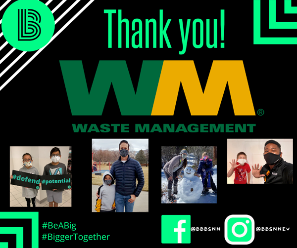 BBBSNN's tweet photo. Thank you @WasteManagement in Northern Nevada  for your support of Bigs and Littles in the northern Nevada community! https://t.co/XAHngpzhMK